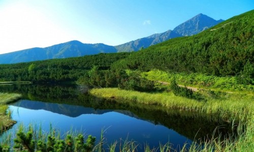 Zdjęcie SłOWACJA / Wielki Biały Staw. / Trojrohe pleso. / Wysokie Tatry z nad Stręgacznika.