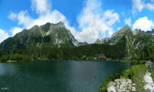 Zdjecie SOWACJA / Wysokie Tatry. / Popradzki Staw. / Popradzki Staw z Grani Baszt.
