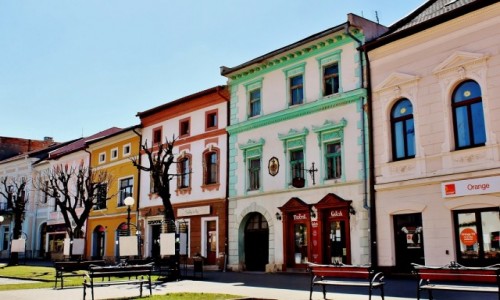 Zdjcie SOWACJA / Kraj preszowski / Kiemark / Kamieniczki