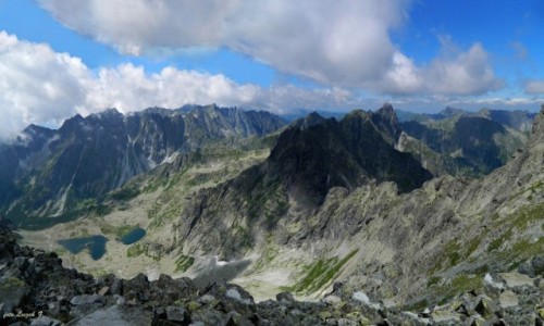 Zdjcie SOWACJA / Wysokie Tatry. / Szlak na Rysy 2503 m. / Panorama ze szlaku na Rysy.