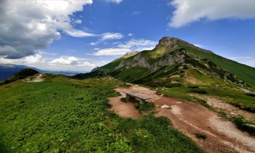 Zdjcie SOWACJA / Tatry / Tatry Bielskie / aweczka w cudownym miejscu 