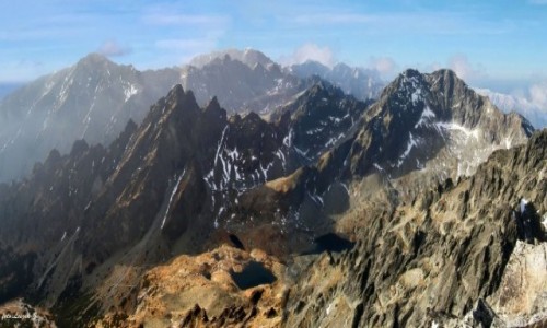 Zdjecie SOWACJA / Wysokie Tatry. / omnica 2634 m. / Panorama z omnicy.