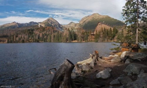 Zdjęcie SłOWACJA / Wysokie Tatry. / Szczyrbski Staw. / Jesień nad Szczyrbskim Stawem.
