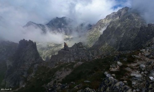 Zdjecie SOWACJA / Wysokie Tatry. / Wielka omnicka Baszta. / Widok z Wielkiej omnickiej Baszty.