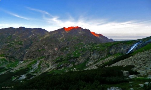Zdjcie SOWACJA / Wysokie Tatry. / Dolina Wielicka. / Gerlach o wschodzie soca.
