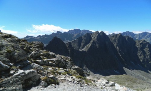 Zdjecie SOWACJA / Wysokie Tatry. / Lodowa Przecz (Siodeko) / Widok z Lodowej Przeczy (Siodeka).