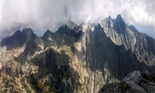 Zdjecie SOWACJA / Wysokie Tatry. / Sawkowski Szczyt. / Widok ze Sawkowskiego Szczytu.