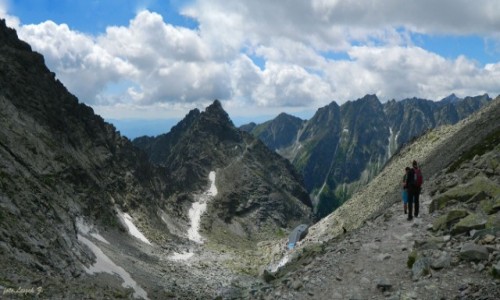 Zdjecie SOWACJA / Wysokie Tatry. / Przecz Waga. (Waha). / Chata pod Rysami z Wagi.