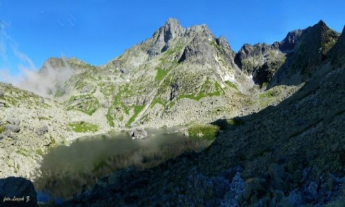 Zdjcie SOWACJA / Wysokie Tatry. / Szlak na Rysy. / abie Stawy Miguszowieckie ze szlaku na Rysy.