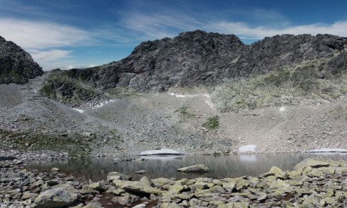 Zdjecie SOWACJA / Wysokie Tatry. / Lodowa Przecz (Siodeko) 2372 m. / Lodowy Staw w Lodowej Dolinie.