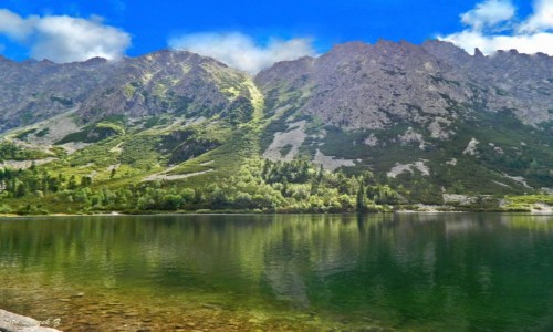 Zdjcie SOWACJA / Wysokie Tatry. / Popradzki Staw. / Popradzki Staw a nad nim.......