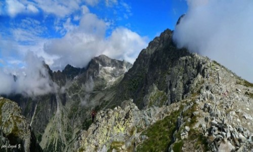 Zdjecie SłOWACJA / Wysokie Tatry. / Wielka Łomnicka Baszta 2215 m. / Widok z Wielkiej Łomnickiej Baszty.