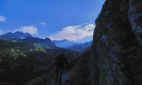 Zdjcie SOWACJA / Wysokie Tatry. / Osterwa 1984 m. / Na szlaku.