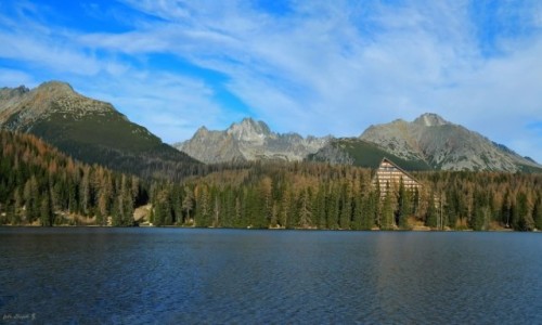 Zdj�cie S�OWACJA / Wysokie Tatry. / Szczyrbskie Pleso. / Szczyrbski Staw jesieni�.