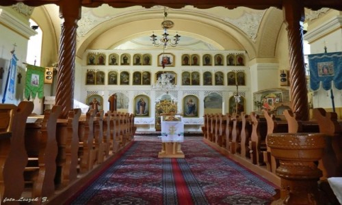 Zdjęcie SłOWACJA / Kraj preszowski, / pow.Poprad. / Vernar - kościół grekokatolicki z XIX w. - wnętrze.