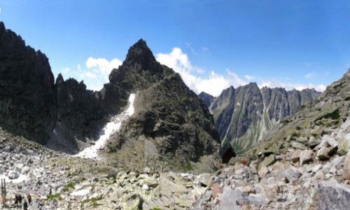 Zdjcie SOWACJA / Wysokie Tatry. / Chata pod Rysami. / Wielka Kopa i Gra Baszt.