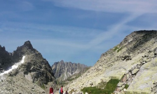 Zdjcie SOWACJA / Wysokie Tatry. / Chata pod Rysami. / Widok na szczyty ze synnym kibelkiem.