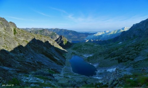 Zdjecie SOWACJA / Wysokie Tatry. / Polski Grzebie 2200 m. / Widok z Polskiego Grzebienia w kierunku pnocnym.