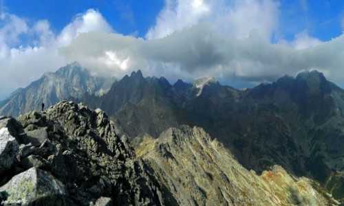 Zdjecie SOWACJA / Wysokie Tatry. / Sawkowski Szczyt 2452,4 m. / Gerlach ze Sawkowskiego Szczytu.