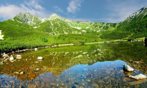 Zdjecie SOWACJA / Wysokie Tatry. / Dolina Biaych Staww. / Wielki Biay Staw 1610 m.