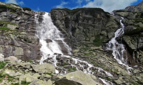Zdjecie SOWACJA / Wysokie Tatry. / Dolina Mynicka. / Wodospad 