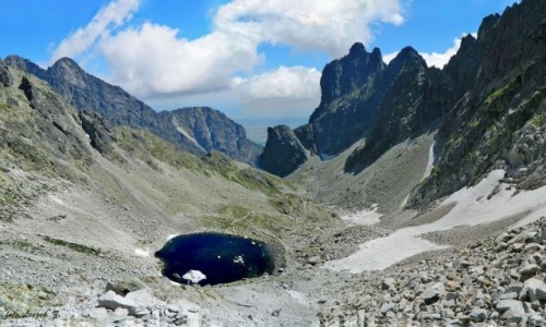 Zdjecie SOWACJA / Wysokie Tatry. /  Dolinka Lodowa (odnoga Doliny Maej Zimnej Wody). / Lodowy Stawek w Lodowej Dolince.