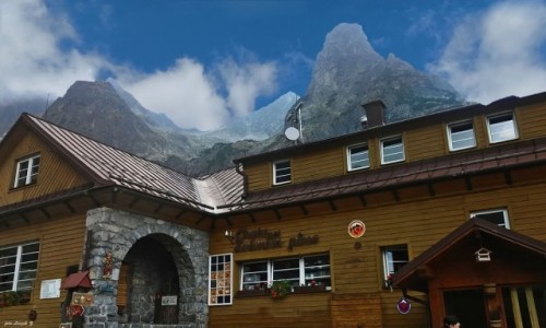 Zdjecie SOWACJA / Wysokie Tatry. / Zielony Staw Kiemarski. / Schronisko przy Zielonym Stawie Kiemarskim.