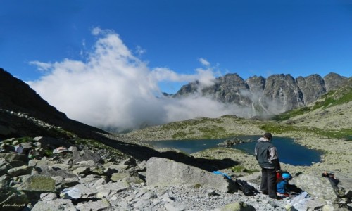 Zdjcie SOWACJA / Wysokie Tatry. / Szlak na Rysy. / abie Stawy Miguszowieckie.