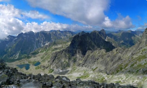 Zdjcie SOWACJA / Wysokie Tatry. / Rysy 2503 m. / Dolina Miguszowiecka z Rysw  Sowackich.