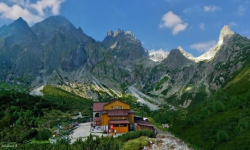 Zdjecie SOWACJA / Wysokie Tatry. / Zielony Staw Kiemarski. / Schroniska nad Zielonym Stawem Kiemarskim.