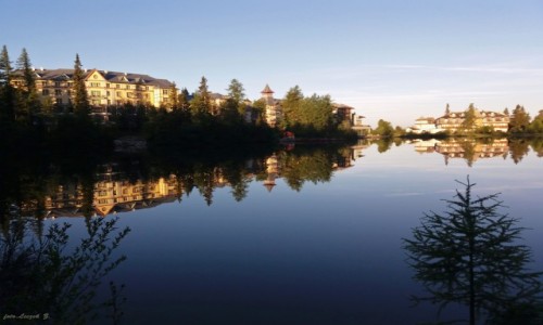 Zdj�cie S�OWACJA / Wysokie Tatry. / Szczyrbski Staw. / Szczyrbskie pleso o wschodzie s�o�ca.