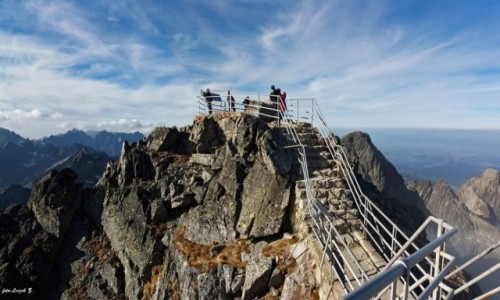 Zdjecie SOWACJA / Wysokie Tatry. / omnica. / Na szczycie omnicy 2634 m.