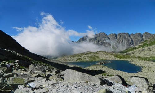 Zdjcie SOWACJA / Wysokie Tatry. / szlak na Rysy. / abie Stawy Miguszowieckie.