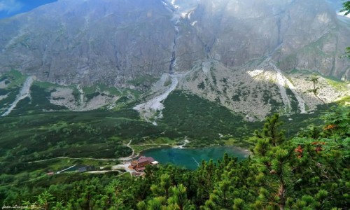 Zdjecie SOWACJA / Wysokie Tatry. / Szlak na Jagnicy Szczyt. / Zielony Staw Kiemarski.