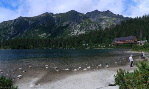 Zdj�cie S�OWACJA / Wysokie Tatry. / Popradzki Staw. / Gra� Baszt nad Popradzkim Stawem.