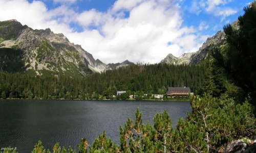 Zdjcie SOWACJA / Wysokie Tatry. / Popradzki Staw. / Schronisko nad Popradzkim Stawem.
