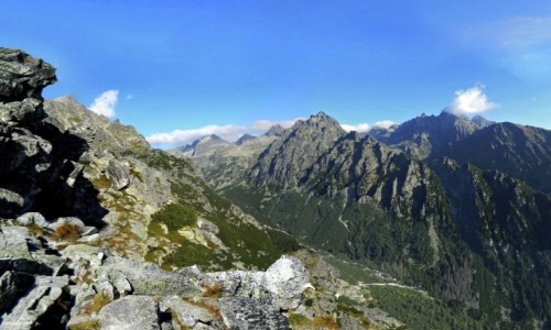 Zdjecie SOWACJA / Wysokie Tatry. / Szlak na Sawkowski szczyt. / Ze szlaku na Sawkowski Szczyt (drugie podejcie).