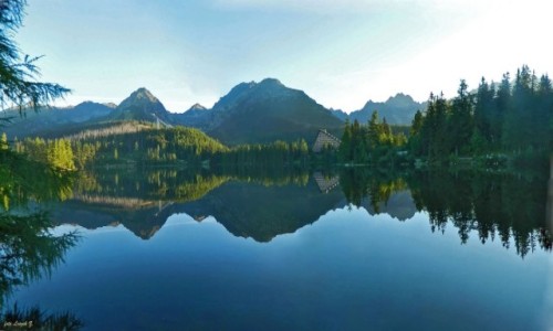 S�OWACJA / Wysokie Tatry, / Szczyrbski Staw. / Szczyrbski o wschodzie.