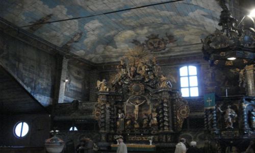 Zdjecie SłOWACJA / Kezmark / Kezmark / Kościół w Kezmarku, wnętrze