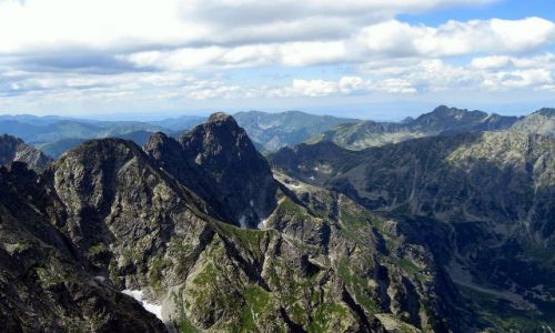 Zdjecie SOWACJA / TATRY WYSOKIE / Rysy 2503 m.n.p.m. / Widok z Rysw