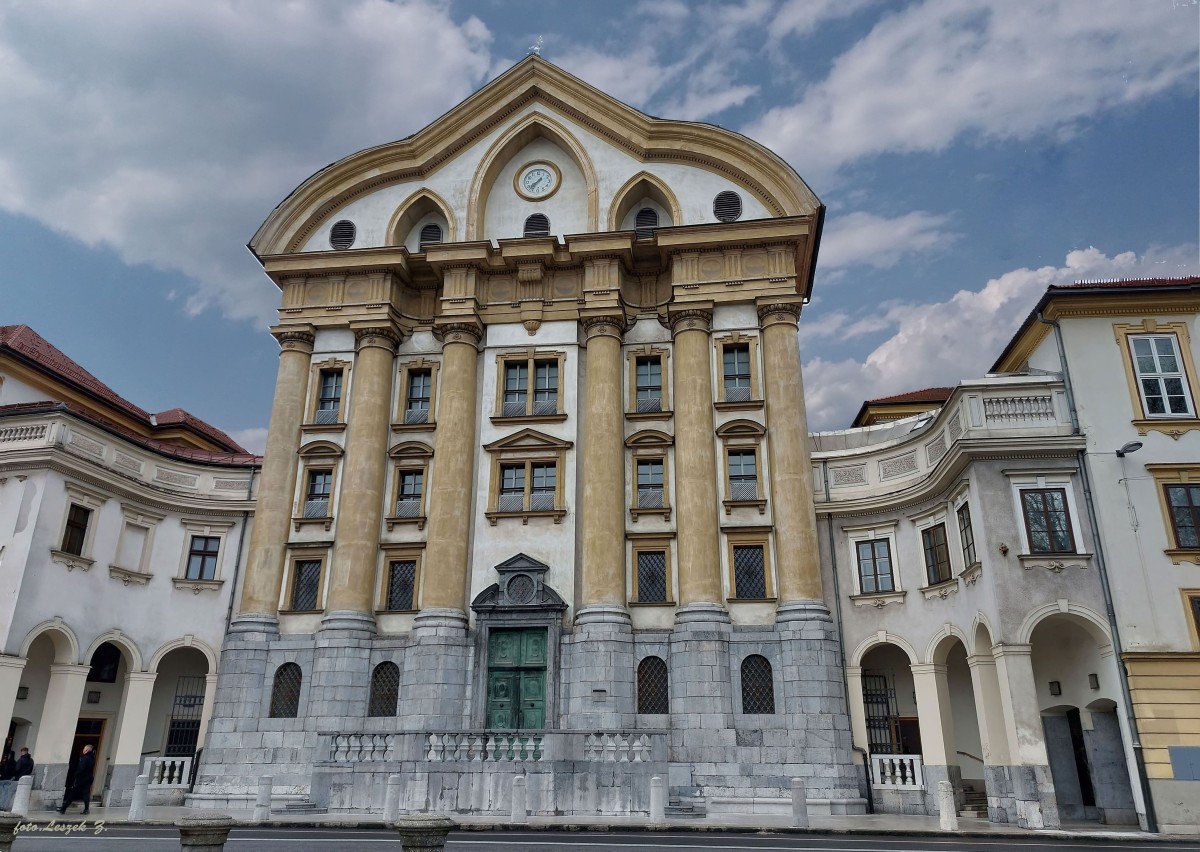 Zdjęcia: Ljubliana., Ljubliana., Kościół św. Trójcy. , SłOWENIA Zdjęcia: Ljubliana., Ljubliana., Kościół św. Trójcy. , SłOWENIA