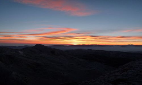 Zdjcie SOWENIA / alpy julijskie / w drodze na TRIGLAV / wschd soca