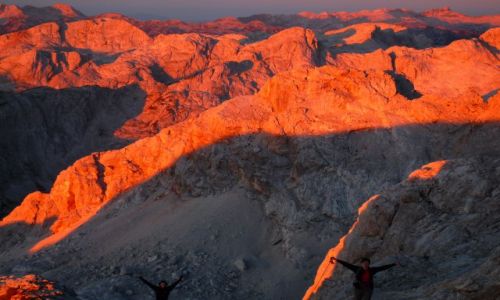 Zdjecie SOWENIA / alpy julijskie / w drodze na TRIGLAV / wschd soca