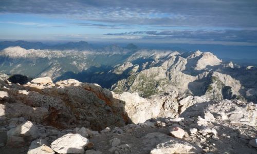 Zdjęcie SłOWENIA / alpy julijskie / widok ze szczytu / TRIGLAV 2864 npm.