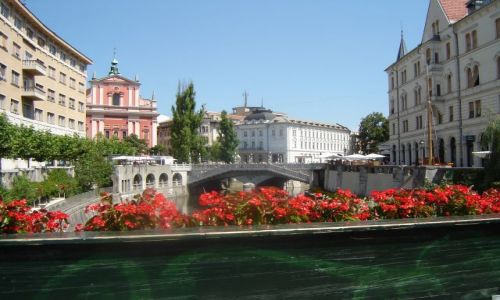 Zdjecie SłOWENIA / brak / Lublana / Nad Lubljanicą