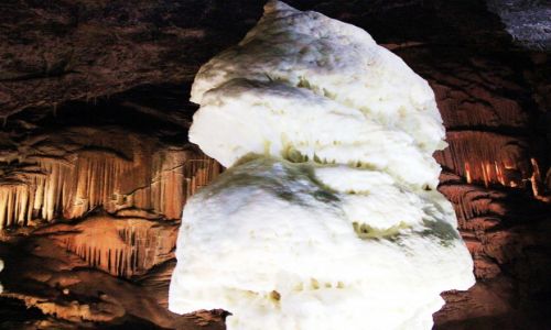 Zdjęcie SłOWENIA / Wewnętrzna Kraina / Jaskinia Postojna / Diamentowy stalagmit