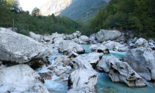 Zdjecie SOWENIA / Bovec...? / rz. Socza / Socza bladym witem