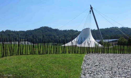 Zdjecie SOWENIA / Sowenia Wschodnia / Olimje / Terme Olimje - dach nad basenami