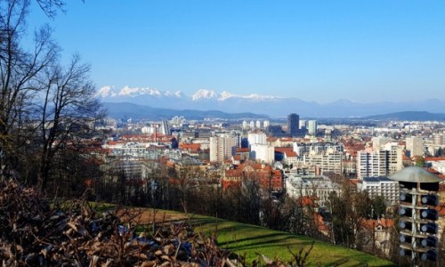 Zdjecie SOWENIA /  Ljubljana / Wzgrze zamkowe / Panorama  Ljubljany