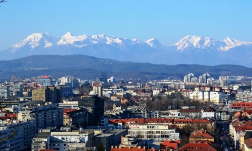 Zdjcie SOWENIA / Ljubljana / Ljubljana / Na tle Alp